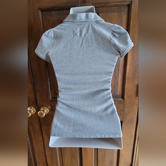 Abercrombie & Fitch Sz S Gray Polo - Picture 3 of 5